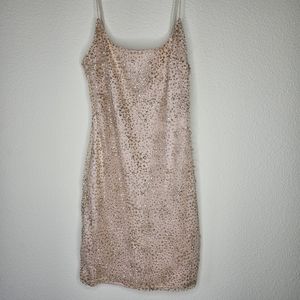 White Fox Sparkle Mini Dress Body Con, NWOT